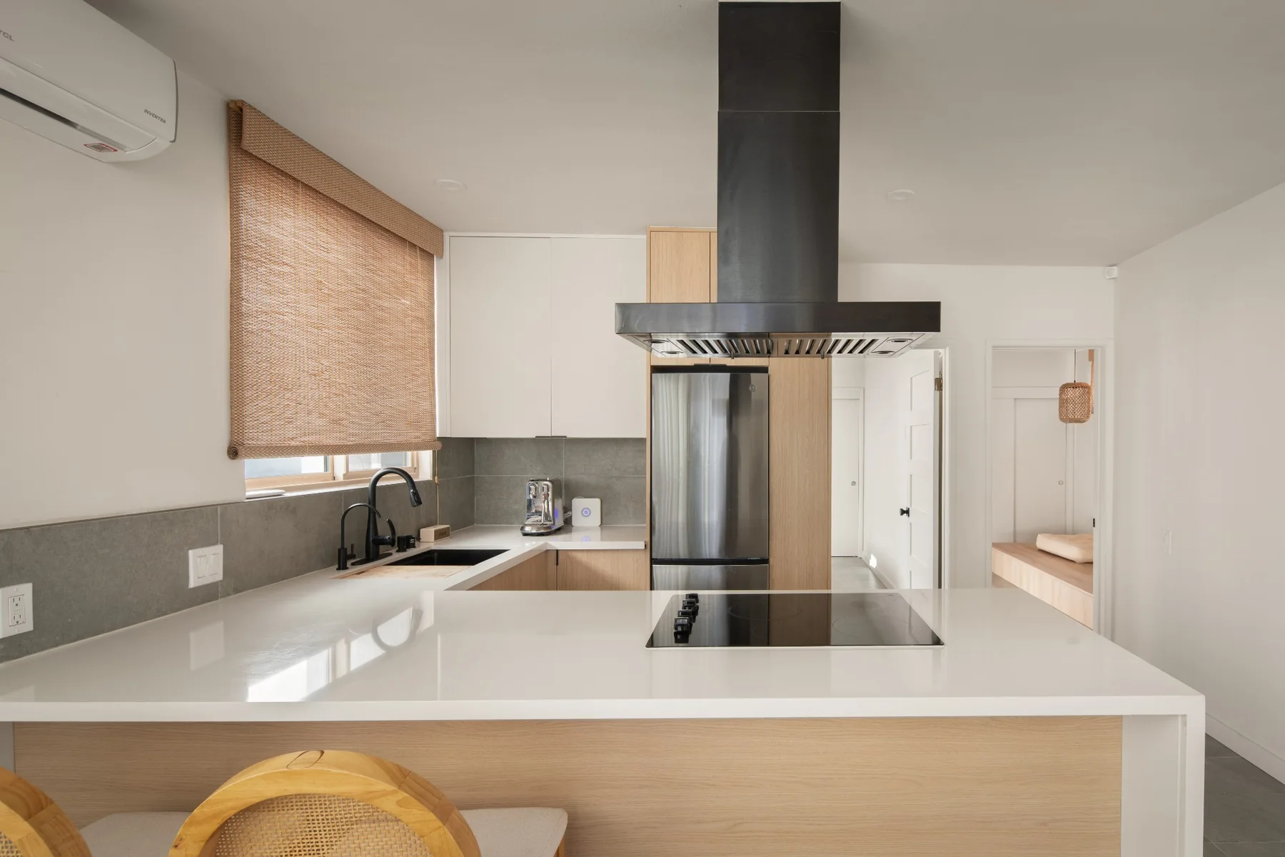 Modern kitchen with large island